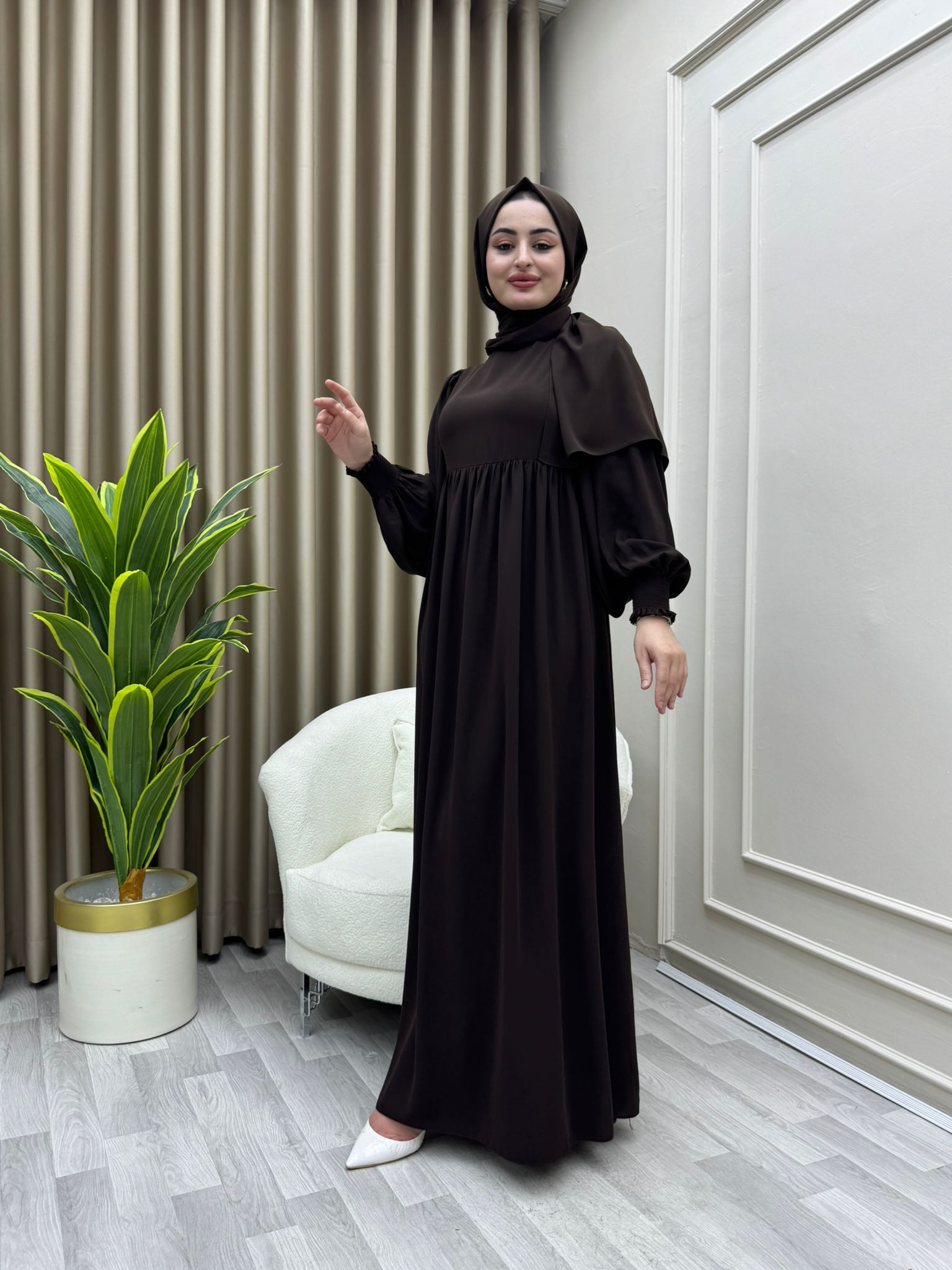 Süreyya Elbise Kahve